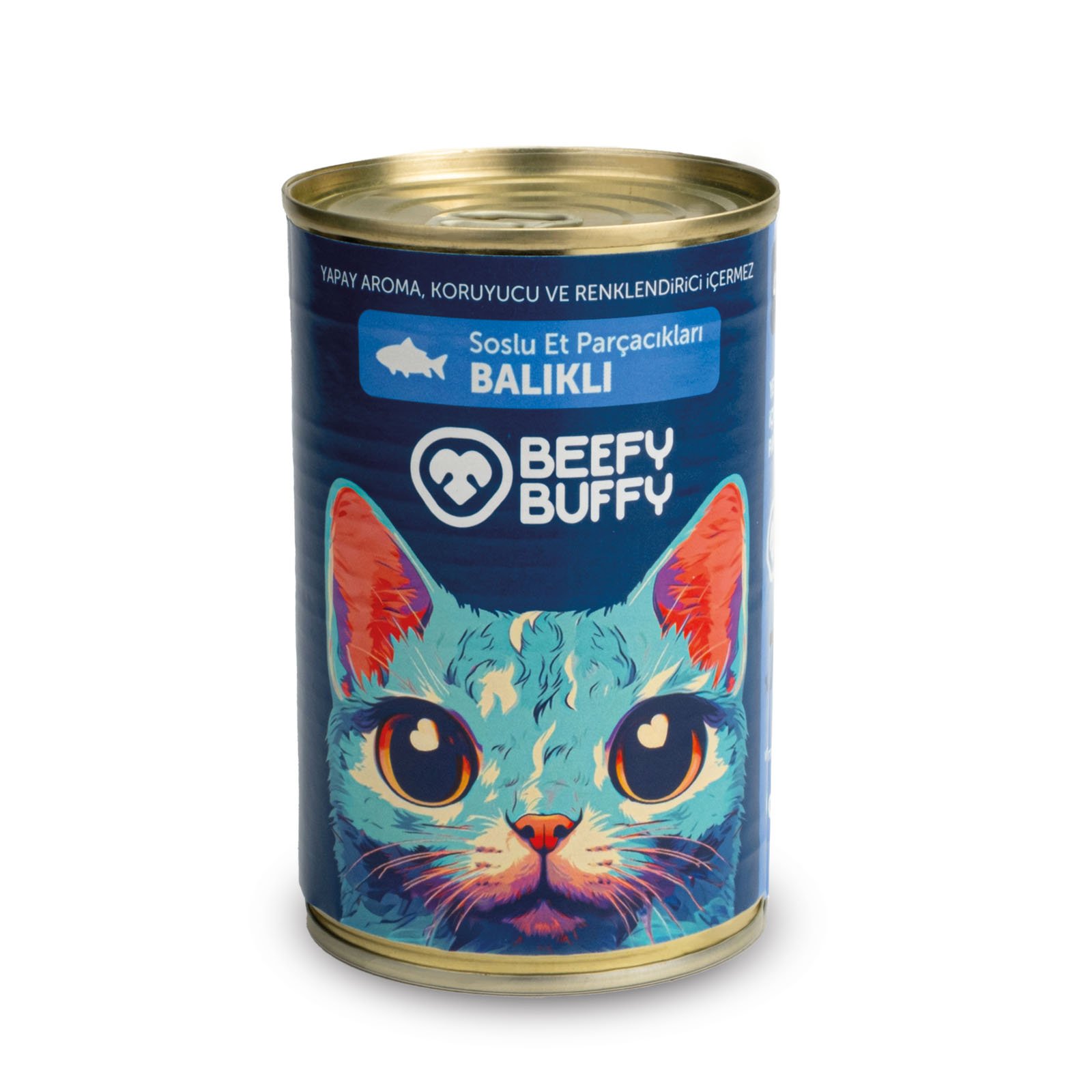 Beffy Buffy Balıklı Kedi Konserve Mama