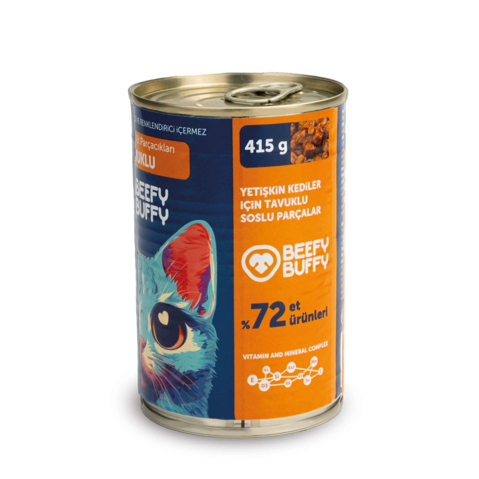 Beffy Buffy Tavuklu Kedi Konserve Mama - Alternatif Görsel