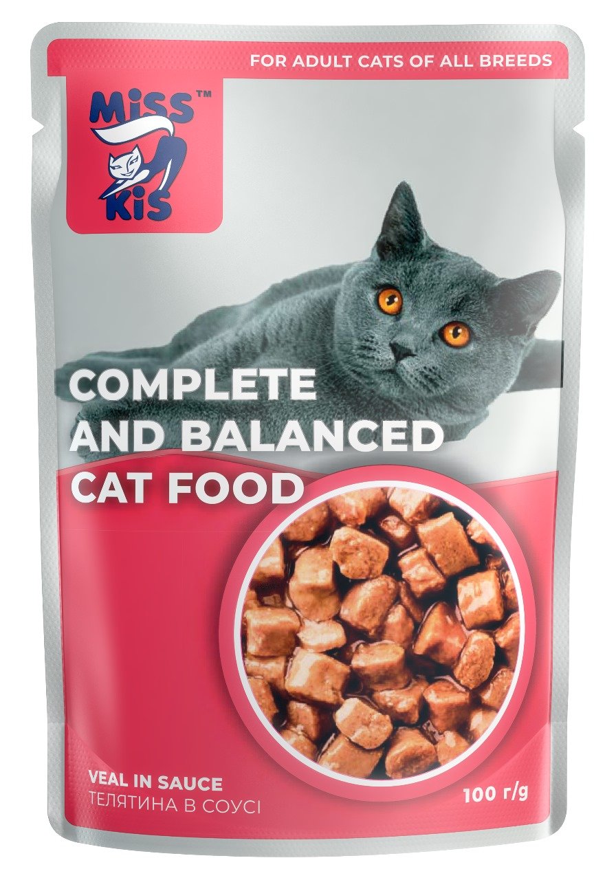 Miss Kis Pouch Soslu Dana Etli Kedi Yaş Mama