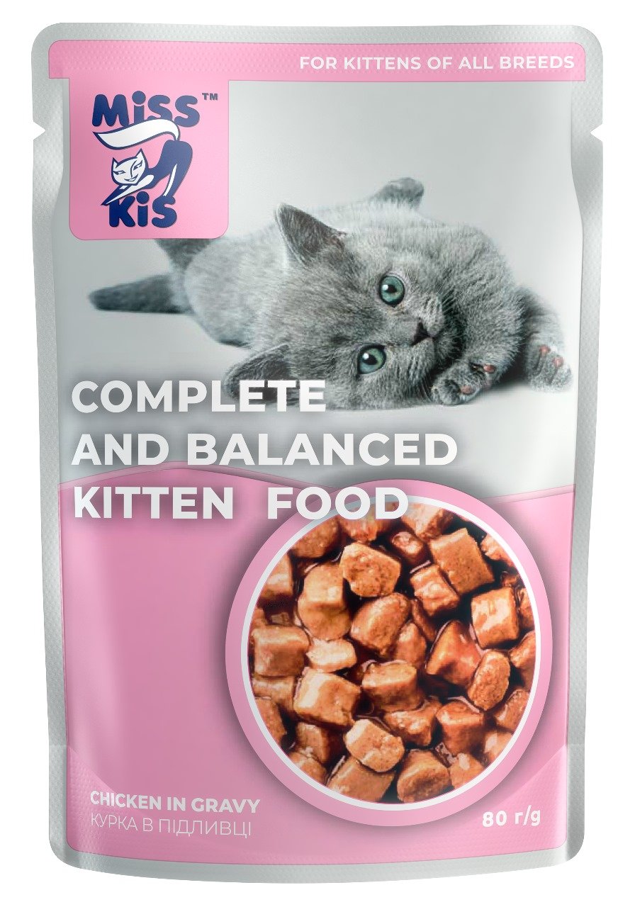 Miss Kis Pouch Soslu Tavuk Yavru Kedi Yaş Mama