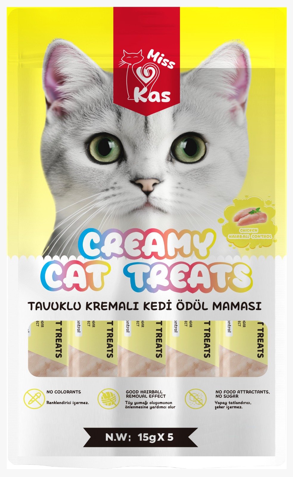 Miss Kas Tavuklu Kremalı Kedi Ödül Maması