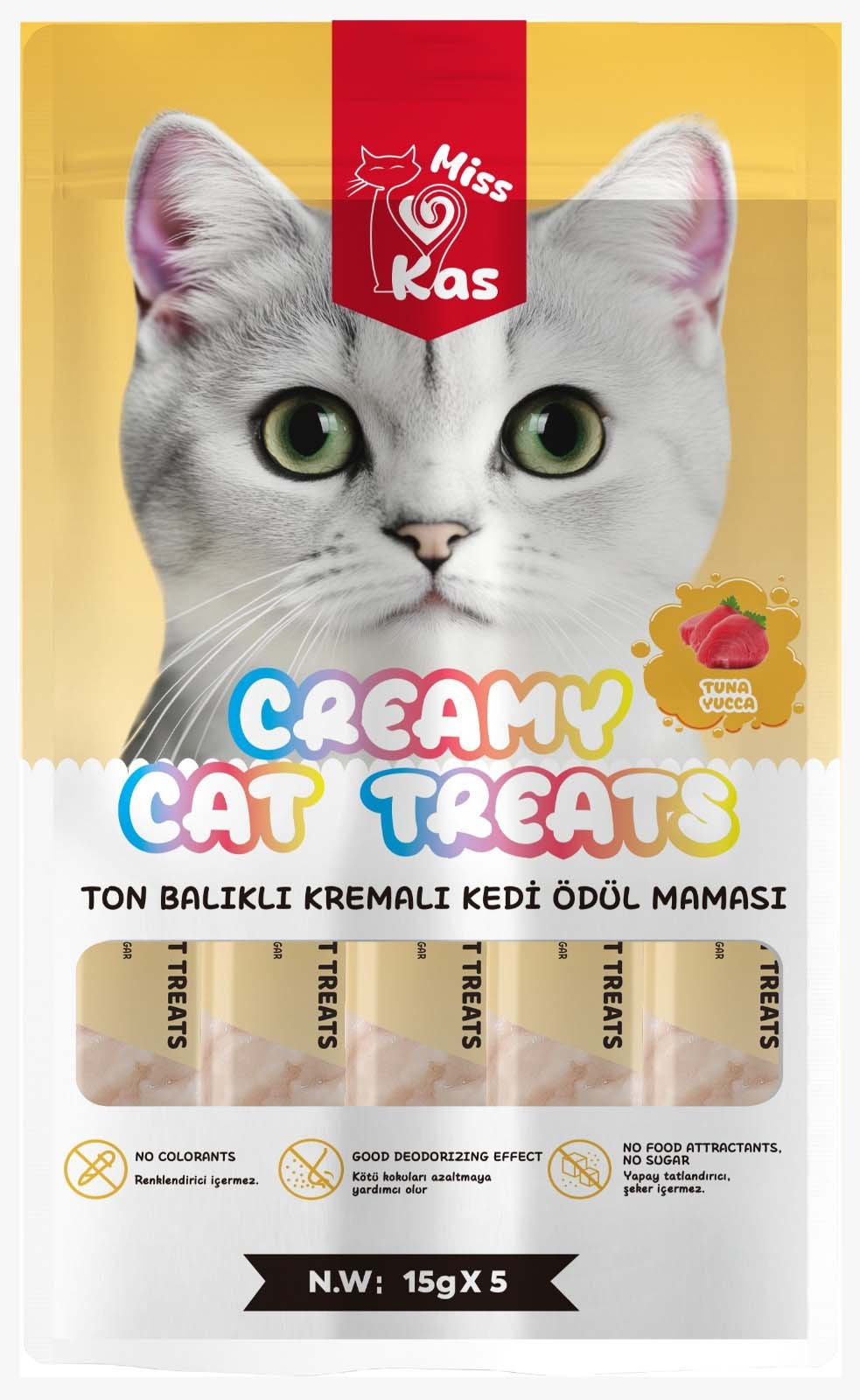 Miss Kas Ton Balıklı Kremalı Kedi Ödül Maması